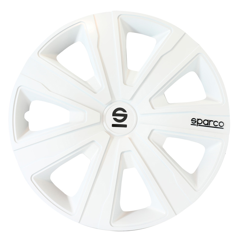 Sparco Wieldoppen Palermo - 14-inch - Wit - Set van 4 stuks