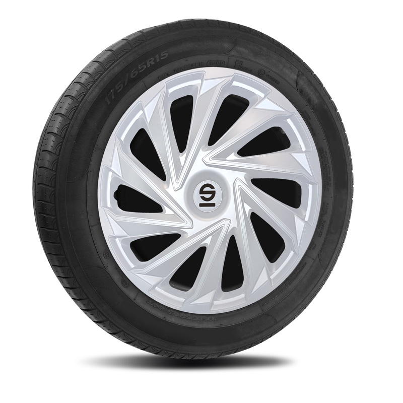 Sparco Wieldoppen Varese - 16-inch - Zilver - Set van 4 stuks