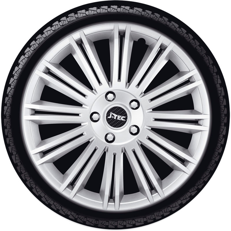 4-Delige J-Tec Wieldoppenset Discovery 16-inch zilver